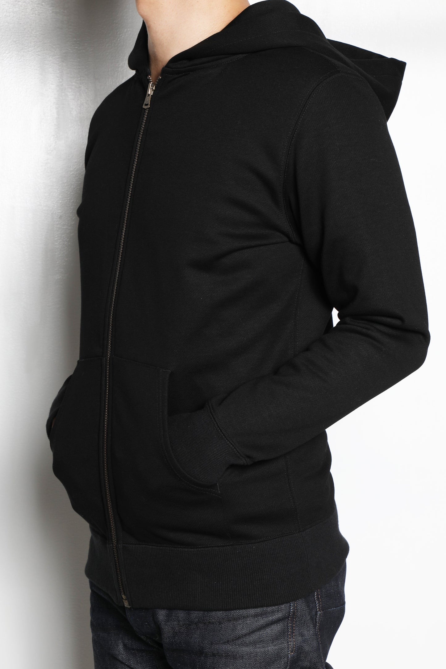 SILENT ZIP HOODIE-GRAY