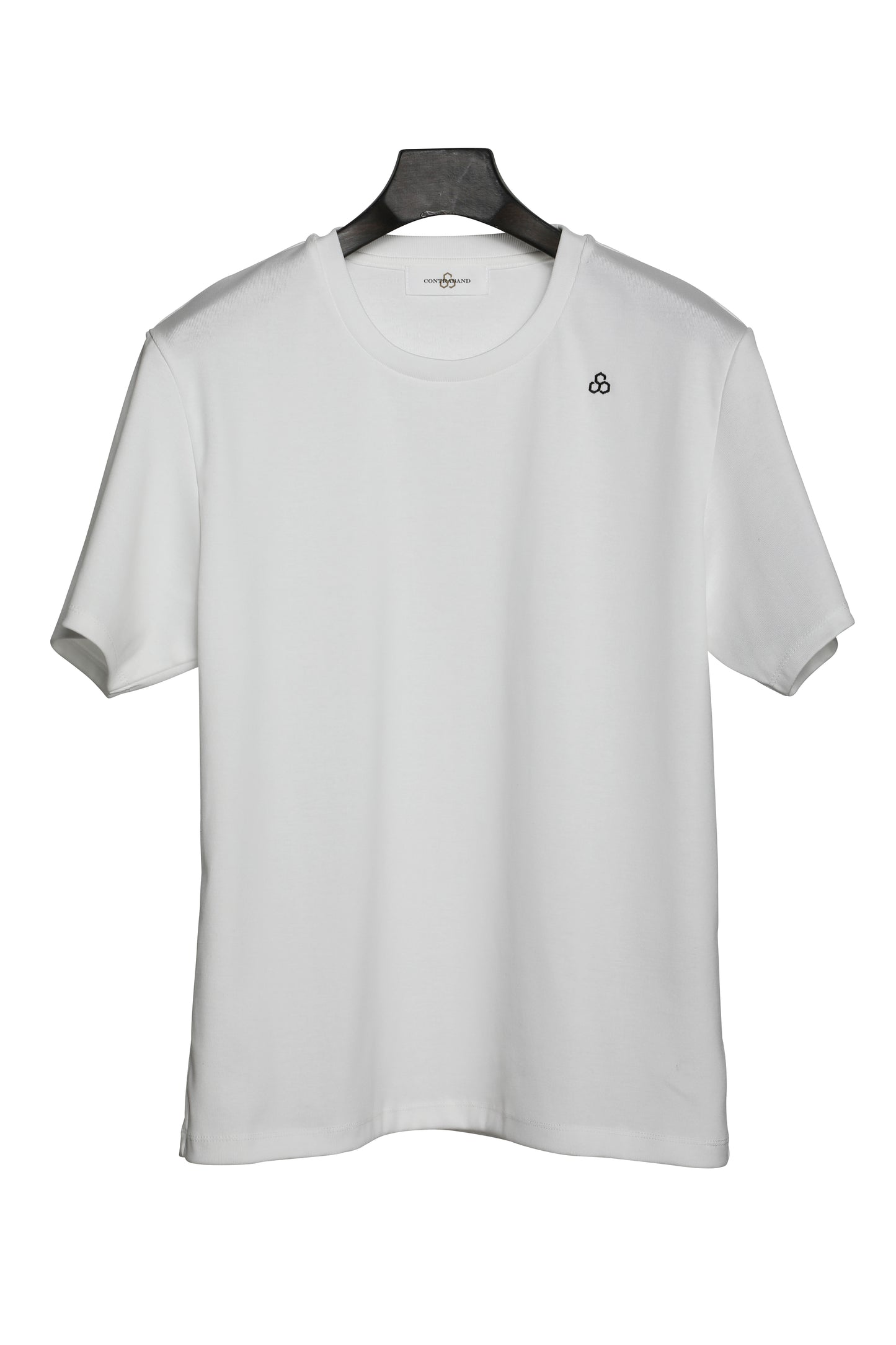 "Honey Comb" Embroidered T-Shirt / White