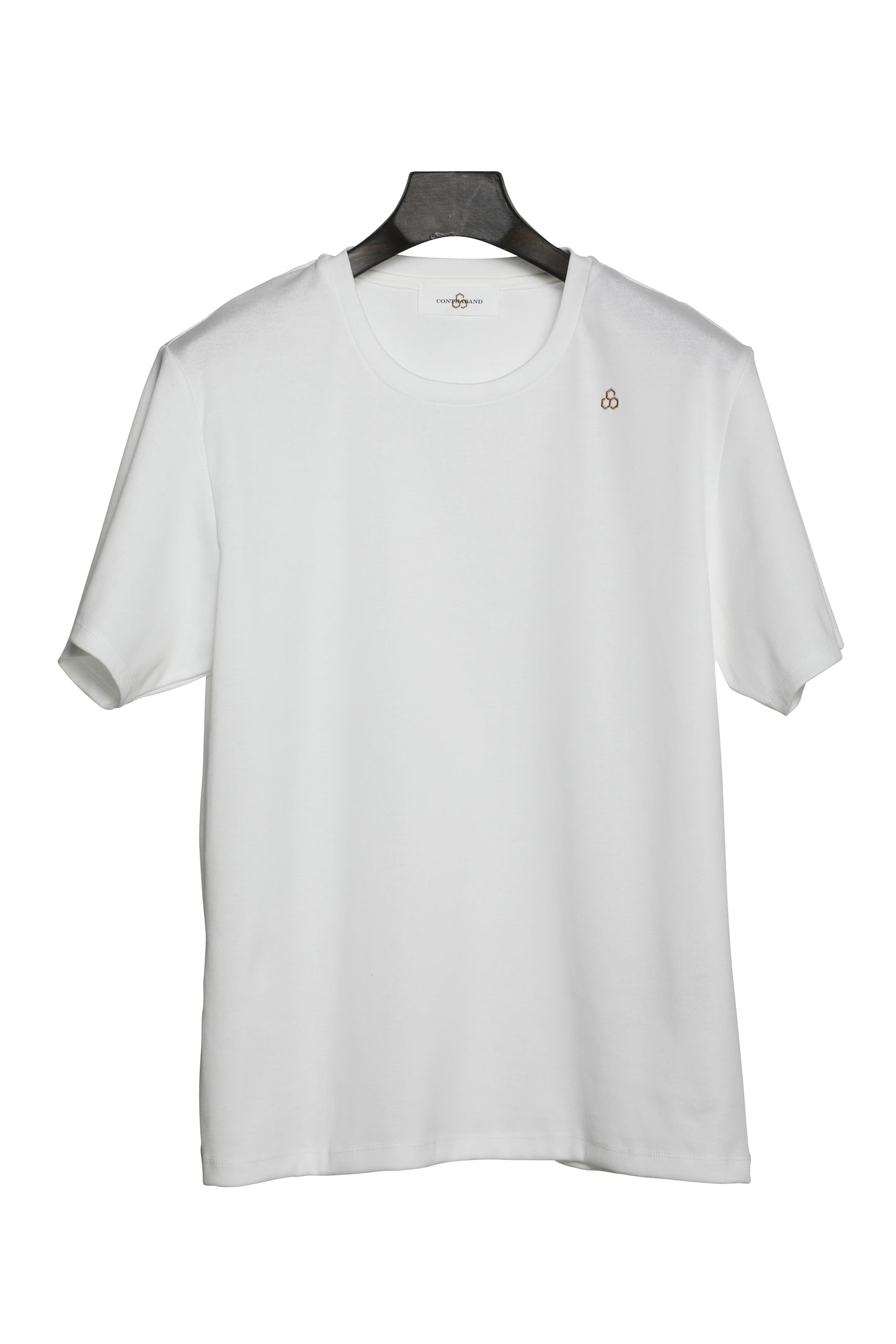 "Honey Comb" Embroidered T-Shirt / White