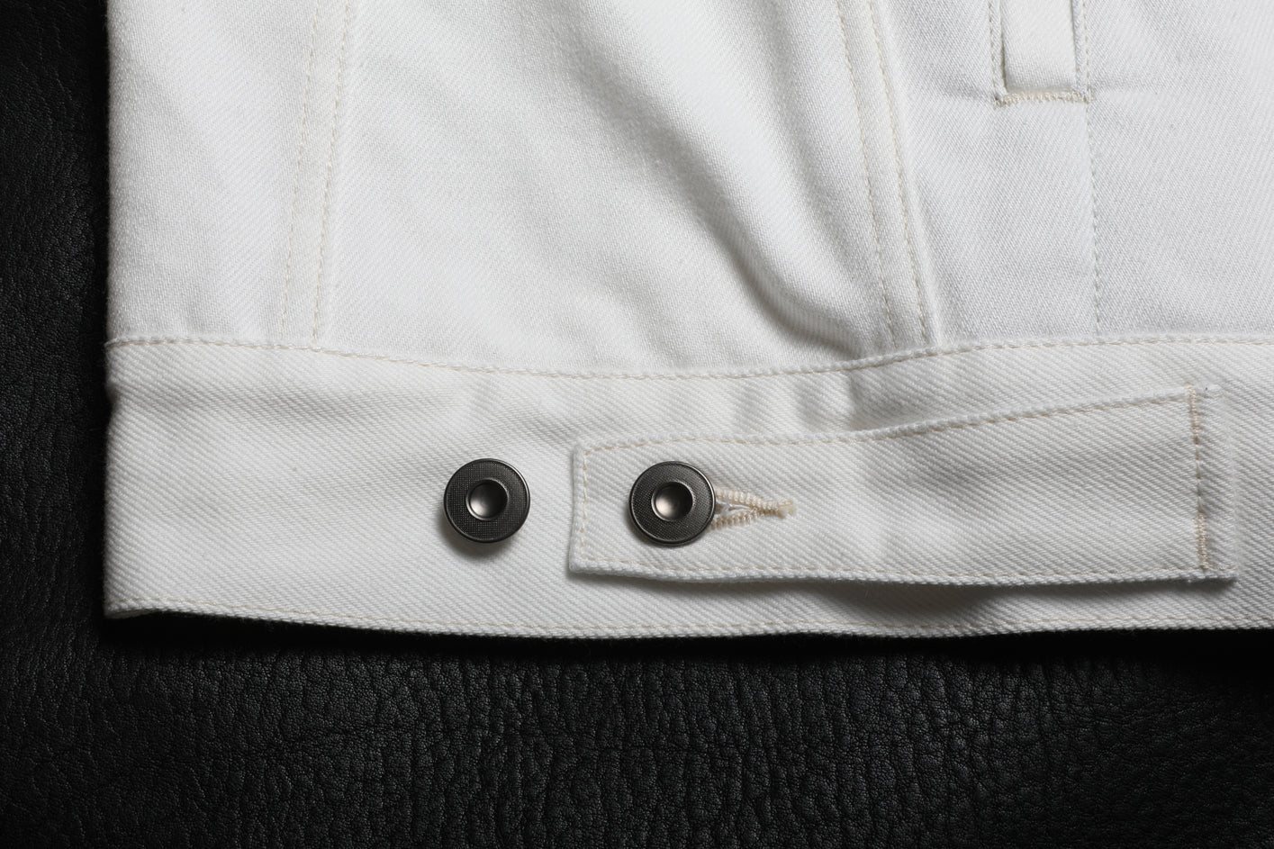 "Stunner"3D-Denim Jacket-White