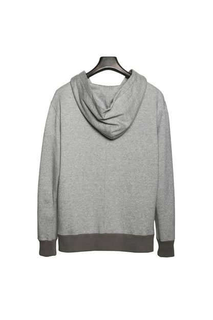 SILENT ZIP HOODIE-GRAY