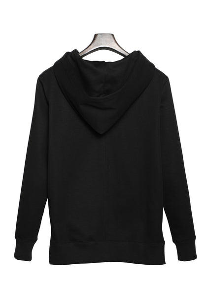SILENT ZIP HOODIE-BLACK