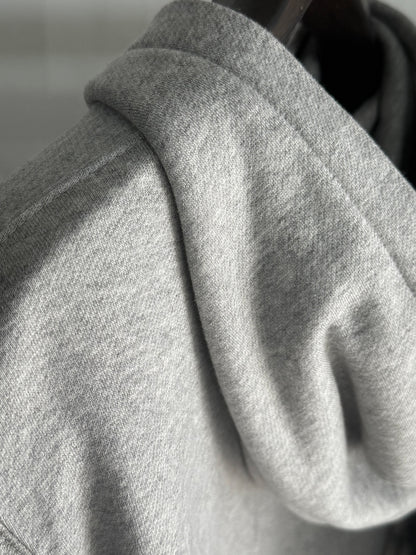 SILENT ZIP HOODIE-GRAY