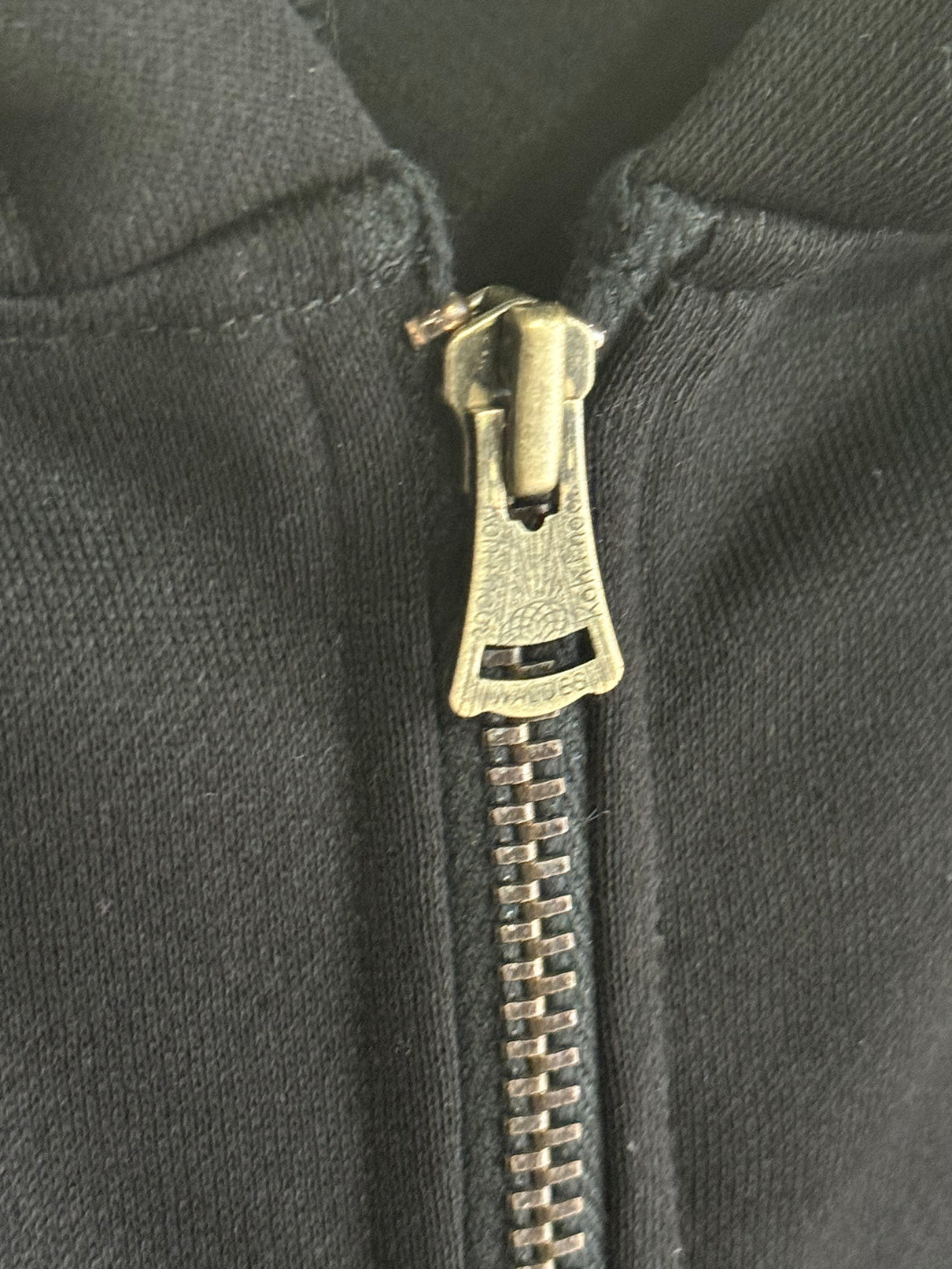 SILENT ZIP HOODIE-BLACK