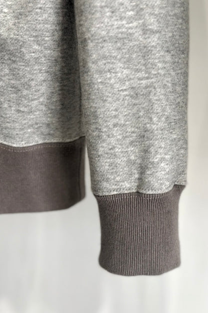 SILENT ZIP HOODIE-GRAY