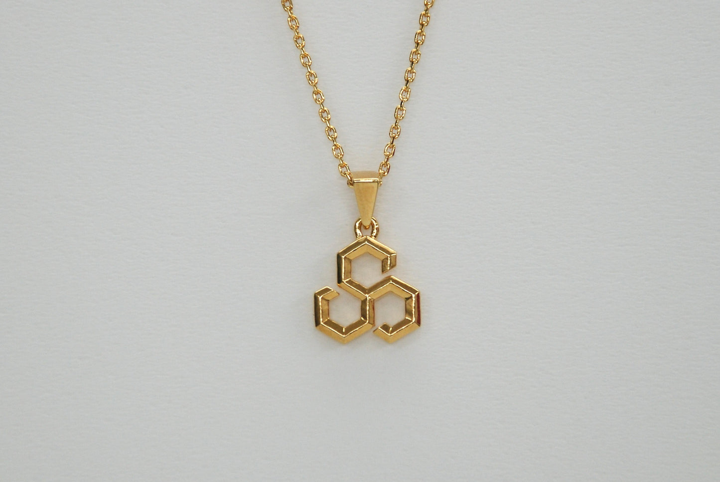 "Honeycomb Neckless" #Gold Coating