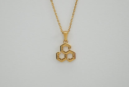 "Honeycomb Neckless" #Gold Coating
