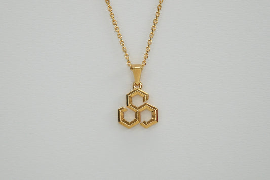 "Honeycomb Neckless" #Gold Coating
