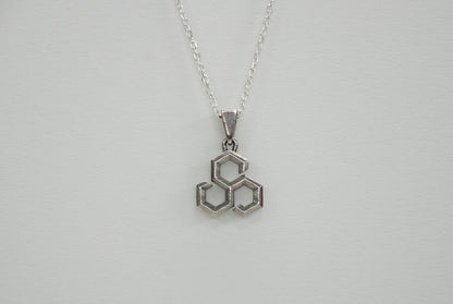 "Honeycomb Neckless" #silver925