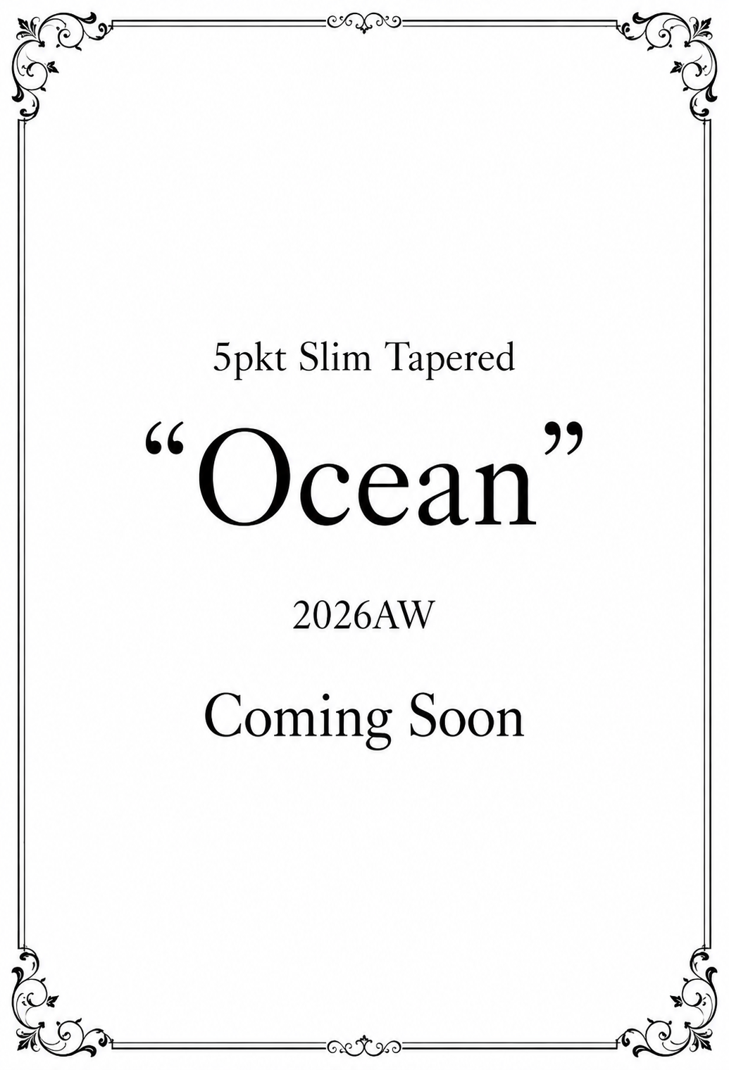 "Ocean" 5pkt Slim Tapered