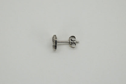 "Honey Comb Stud" Silver#925